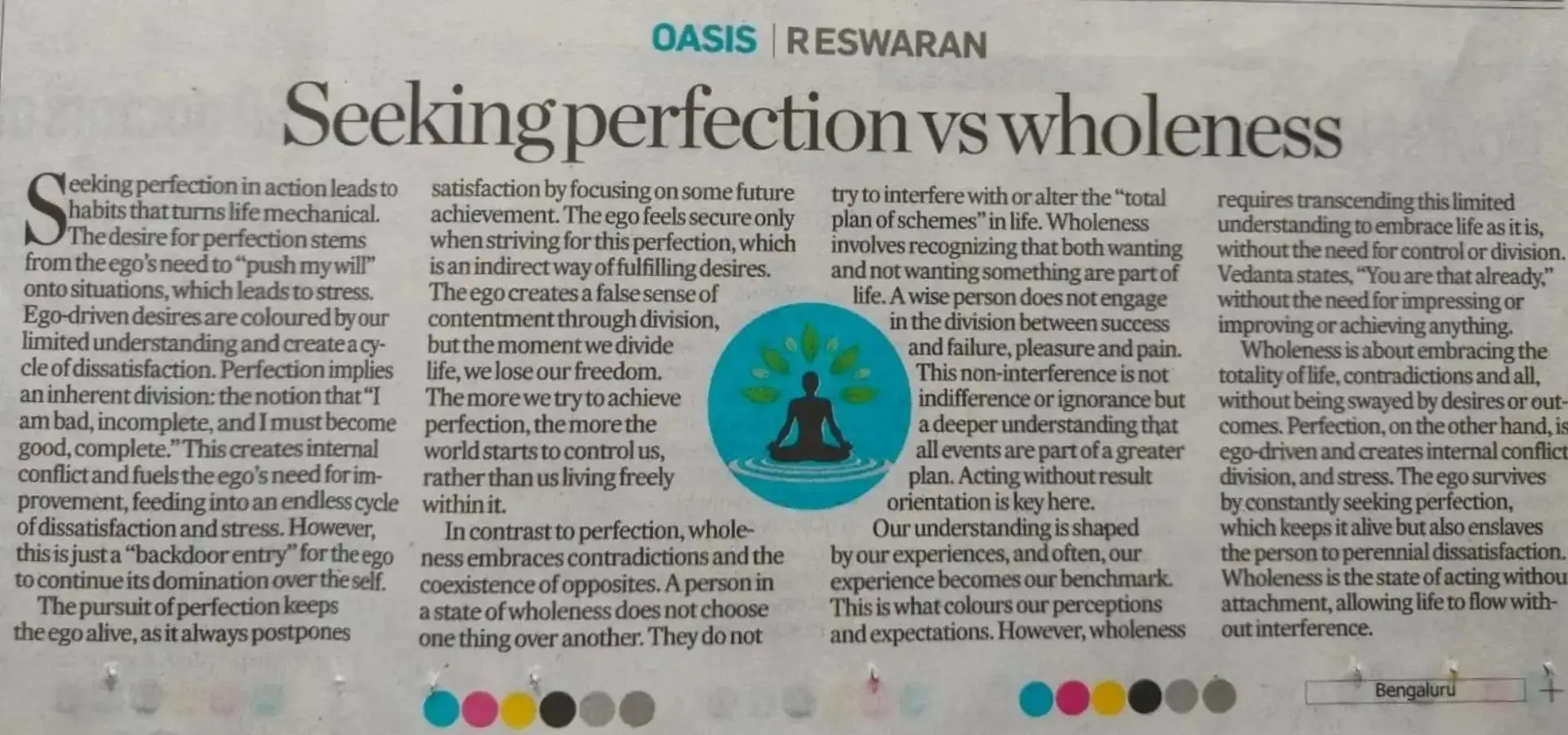 Seeking Perfection Vs. Wholeness